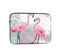Pink Flamingo Unisex Shockproof Laptop Sleeve, Made of high-Density Oxford Fabric, Convenient Zipper Opening