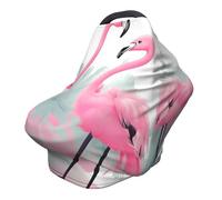 Pink Flamingo Versatile full-print Stroller Chair Cover/Nursing Cover, specially designed for your baby