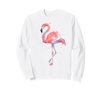 Pink Flamingo Watercolor Sweatshirt