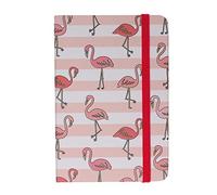 Pink Flamingos A6 Hardback Ruled Pocket Notebook