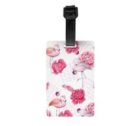 Pink Flamingos Luggage Tags - Eye-Catching Bag Tags for Easy Identification,to Provide Convenience and Style During Your Travels.