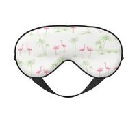 Pink Flamingos Night Mask Soft Reversible Eye Cover Adjustable Strap Light Blocking Comfortable Rest