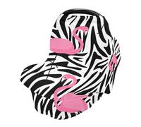 Pink Flamingos Nursing Cover Breastfeeding Scarf, Car Seat Covers for Babies Infant Stretchy Soft Breathable Multi-Use Cover Ups, Gift for Boys Girls