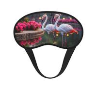 Pink Flamingos Print Fashion Sleep Eye Mask for Men Women, 100% Blackout Eye Mask, Soft Covering Strong Light, Suitable for Travel/Yoga/Nap