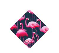 Pink Flamingos Printing 10 Pcs Car Air Freshener Hanging Sheets Scented Hanging Sheets With Rope For Home
