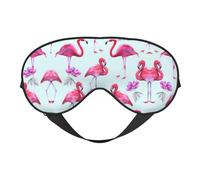 Pink Flamingos Printing Double-Sided Eye Mask,Blackout for Sleeping, Comfort Sleep Eye Mask for All-Occasion