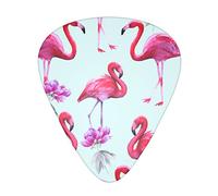 Pink Flamingos Unique Guitar Picks With Clear Prints And Multiple Thicknesses