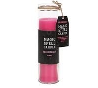 Pink Floral Friendship Magic Spell Tube Candle