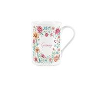 Pink Floral Granny Mug - Bone China Tea/Coffee Cup Gifts for Mothers Day