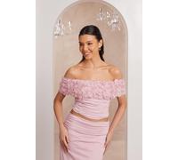 Pink Floral Mesh Top Quiz Pink 12