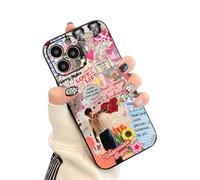 PinK Flower Collage Harry's Harry Love Styles Tour One 1D Direction Fan Girl Custom Compatible With iPhone 11 12 13 14 15 16 Pro Max Plus Mini Bumper Case Custom Design Name Protective Cover Silicone