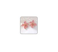 Pink Flower Earrings for Women Big White Floral Earring Large Statement Earrings for Women Black Blue Green Red Flower Studs Unique Spring Earring Summer Accessories Beach Fancy Jewelry, average