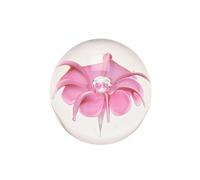 Pink Flower Paper Weight Objets d'Art Multi One Size