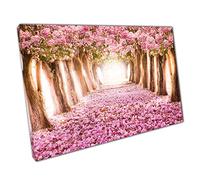 Pink flower path Romance Art Canvas Wall Art print on canvas Picture for Home Office Decor 76x51cm (30x20In)