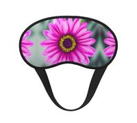 Pink Flower Print Blackout Sleep Mask - Side Sleeper Eye Cover, Soft Comfort, Perfect for Travel, Meditation