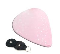 Pink flower Printed Guitar pick Guitar Plectrums for Acoustic Guitar Electric Guitar Bass Guitar - Guitar Accessories - 6 Pack 0.46mm