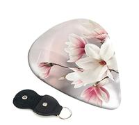 Pink Flower Printed Guitar pick Guitar Plectrums for Acoustic Guitar Electric Guitar Bass Guitar - Guitar Accessories - 6 Pack 0.96mm