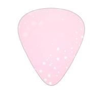 Pink flower Printed Guitar Picks Personalized Guitar Plectrums 12 Pcs For Acoustic Guitar Electric Guitar And Bass Bulk Guitar Pick One Size