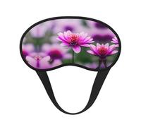Pink Flower Purple Butterfly 1 Blocking Light Mask Sleep Aid, Comfortable Blackout Sleep Mask for Travel Yoga, Soft Eye Cover