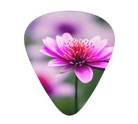 Pink Flower Purple Butterfly 1 Guitar Picks Set-Premium Abs Material,Various Thicknesses-Enhance Your Playing Experience