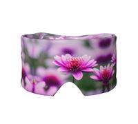 Pink Flower Purple Butterfly 1 Printed Slumber Eye Shield, Reversible Sleep Gear, Light Blocking Headwrap, for Travel Comfort