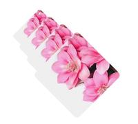 Pink Flowers Car Air Freshener Cards for Women Men 4 Pack Cute Car Accessories Long Lasting Scent Car Diffuser Hanging Auto Aromatherapy Tablets Car Fresheners Gifts