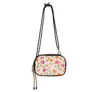 Pink Flowers Cross Body Bag Men Fashion with Credit Card Slots Small Shoulder Bags Go shopping