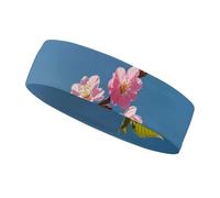 Pink Flowers Headbands for Women & Men Sports Headband, Fits All Head Sizes, Ultra Absorbent & Non-Slip Sweatband for Running, Yoga, Gym