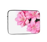 Pink Flowers Laptop Case 10 inch, Shockproof Protective Computer Sleeve Cover Water Resistant Laptop Bag Carrying Tablet Cover Briefcase Handbags Gifts for Men Women