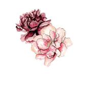 Pink Flowers Men's T-Shirt - White - XXL - White