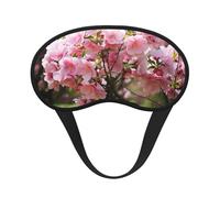 Pink Flowers on The Tree Sleep Mask for Men Women Blackout Eye Masks for Sleep, Relaxing Zero Pressure Night Blindfold Soft Breathable Eye Cover for Travel, Night Work, Nap, Office