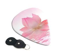 Pink Flowers Petals Printed Guitar pick Guitar Plectrums for Acoustic Guitar Electric Guitar Bass Guitar - Guitar Accessories - 6 Pack 0.46mm