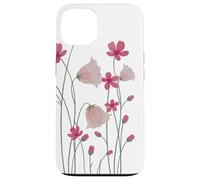 Pink Flowers Wildflower Watercolor Pattern Case for iPhone 13