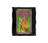 Pink Floyd 1966 Marquee London Poster Silky Touch Super Soft Throw Blanket 152 X 127 cm in White Pink Floyd White 152 X 127 cm