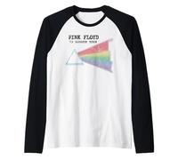 Pink Floyd 73 Summer Tour Rainbow Prism Dark Side Raglan Baseball Tee
