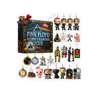 (Pink Floyd Advent Holiday Blind Box, 26*18*3cm) Pink Floyd 60-week holiday countdown blind box Christmas decoration acrylic pendant