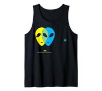 Pink Floyd Alien Heads Psychedelic Flower Tank Top