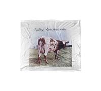 Pink Floyd Atom Heart Mother Silky Touch Super Soft Throw Blanket 152 X 127 cm in White Pink Floyd White 152 X 127 cm