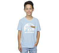 Pink Floyd Boy's Moon Prism Blue T-Shirt in Baby Blue | Size: 5-6 Years Pink Floyd Baby Blue 5-6 Years