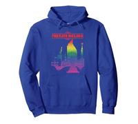 Pink Floyd Bright Relics Pullover Hoodie, Adult Unisex, Royal Blue, XX-Large