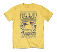 Pink Floyd Carnegie Hall Poster T Shirt M Yellow