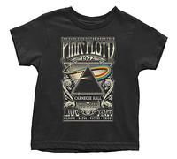 PINK FLOYD Childrens/Kids Carnegie Hall Poster T-Shirt (4 Years) (Black)