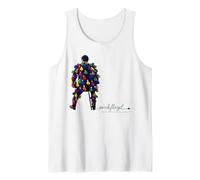 Pink Floyd Colorful Light Bulb Man Pink Floyd Tank Top