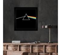 Pink Floyd Dark Side of the Moon Album cover, poster, wall art. Print or Fully Framed Available. Actual size of original Vinyl Covers. (Framed)