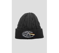 Pink Floyd Dark Side Of The Moon Black Border Cable Knit Beanie Hat Pink Floyd Black One Size