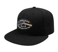 Pink Floyd Dark Side Of The Moon Border Snapback Baseball Cap in Black Pink Floyd Black One Size
