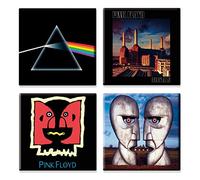 Pink Floyd Dark Side of The Moon Official 4 x Fridge Magnet Gift Set One Size