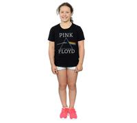 Pink Floyd Girl's Dark Side Of The Moon Prism Cotton T-Shirt in Black | Size: 3-4 Years Pink Floyd Black 3-4 Years