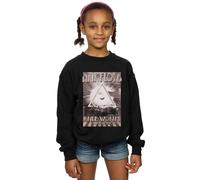Pink Floyd Girl's Knebworth Poster Sweatshirt in Black | Size: 9 Years Pink Floyd Black 9 Years