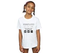 Pink Floyd Girl's Pyramid Trio Cotton T-Shirt in White | Size: 3-4 Years Pink Floyd White 3-4 Years